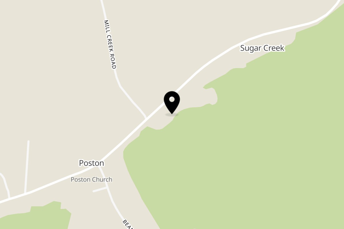 Map showing the location of Mel's Roadhouse on 10971 OH-550 in Athens